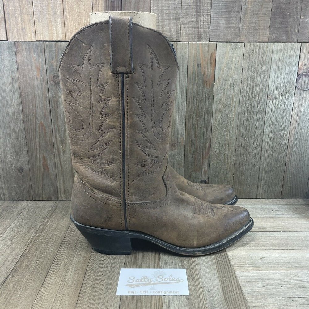 Durango Classic Brown Pull-On Western Boots Size 9